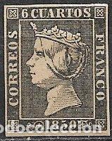 Sellos: 1851 Isabel II, EDIFIL n&ordm; 1F (*) - Foto 1
