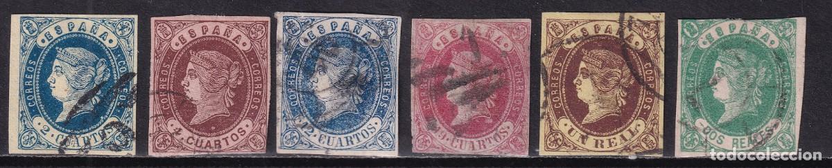 Sellos: 1862 ISABEL SERIE COMPLETA USADA. VER - Foto 1
