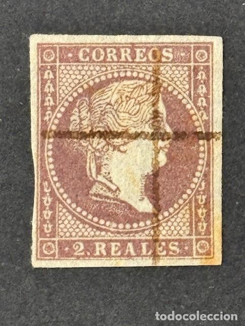 Sellos: Isabel II, 1855, Edifil 46, usado - Foto 1