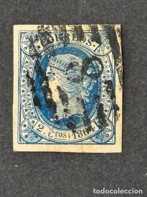 Sellos: Isabel II, 1864, Edifil 63, usado - Foto 1