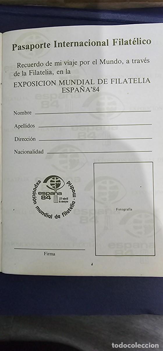 Sellos: Pasaporte internacional filatelico espa&ntilde;a84 - Foto 2