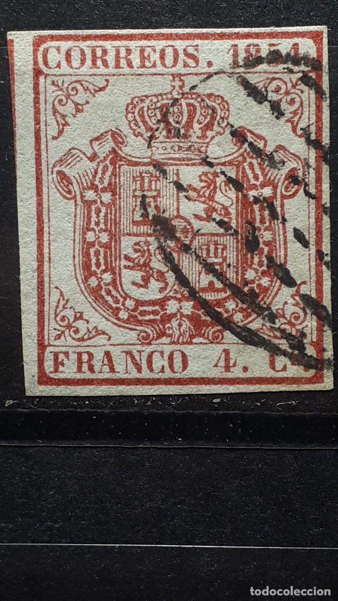 Sellos: ESPA&Ntilde;A . A&ntilde;o 1854.&deg;. EDIFIL 33. - Foto 1