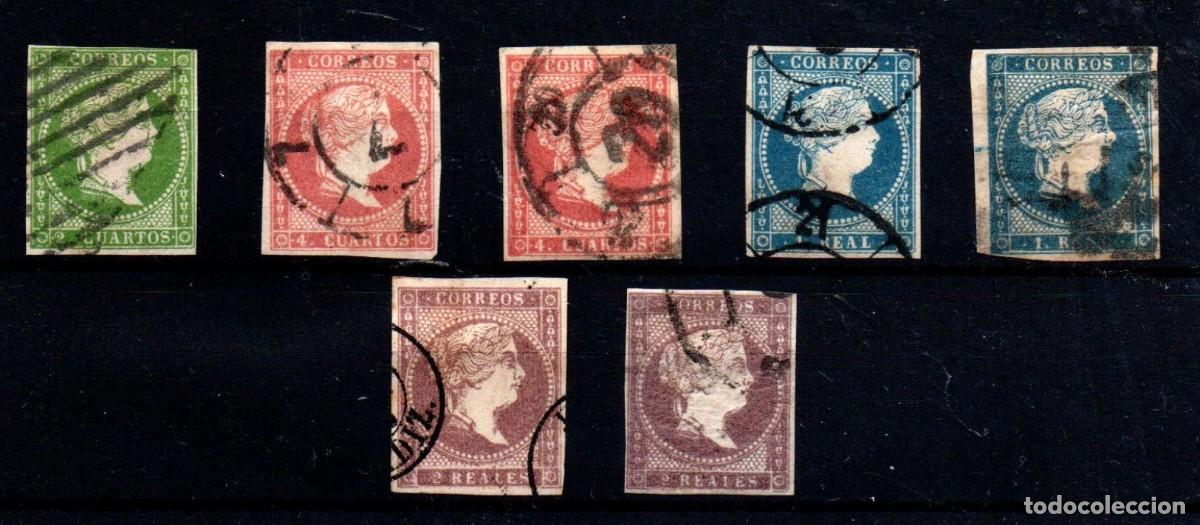 Sellos: Espa&ntilde;a n&ordm; 47/50. A&ntilde;o 1859 - Foto 1