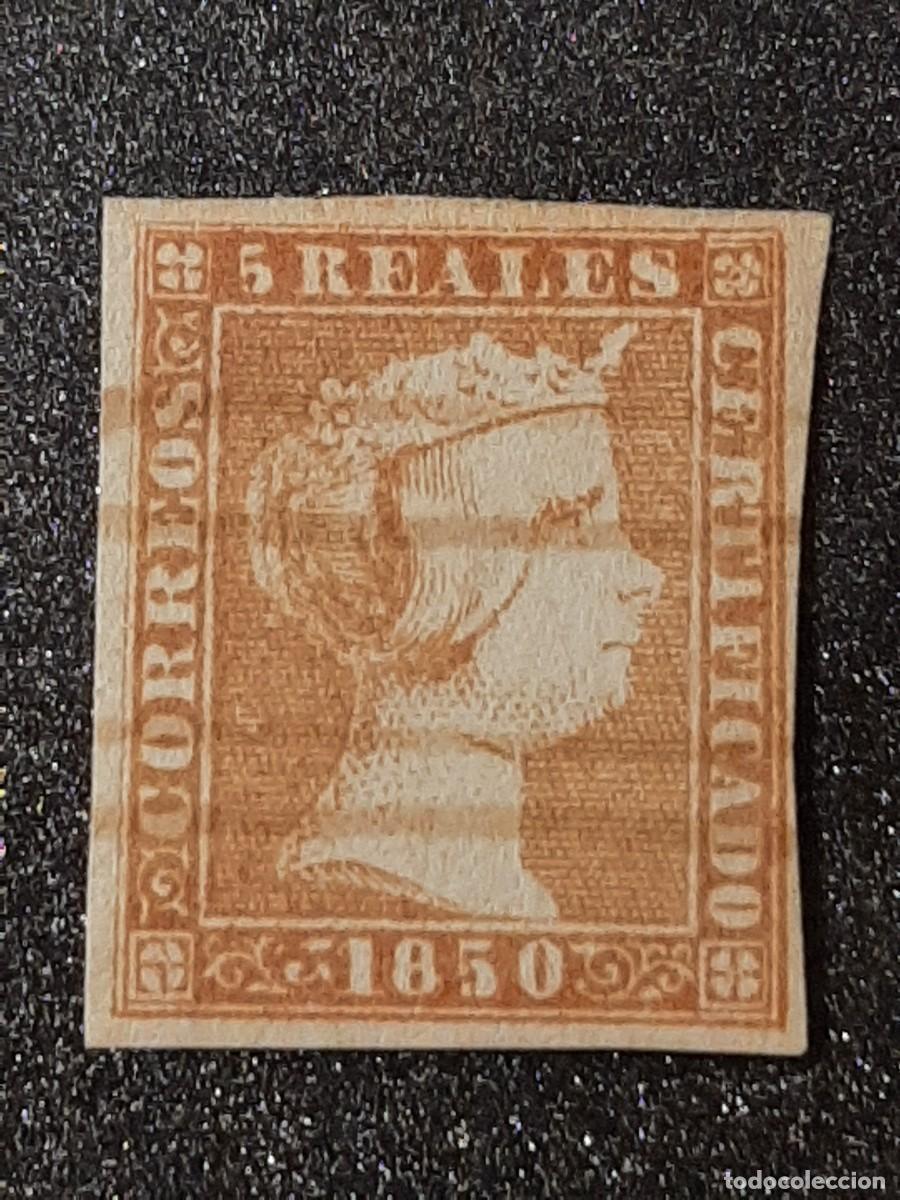 Sellos: Edifil 3. Isabel II sin dentar. A&ntilde;o 1850. - Foto 1