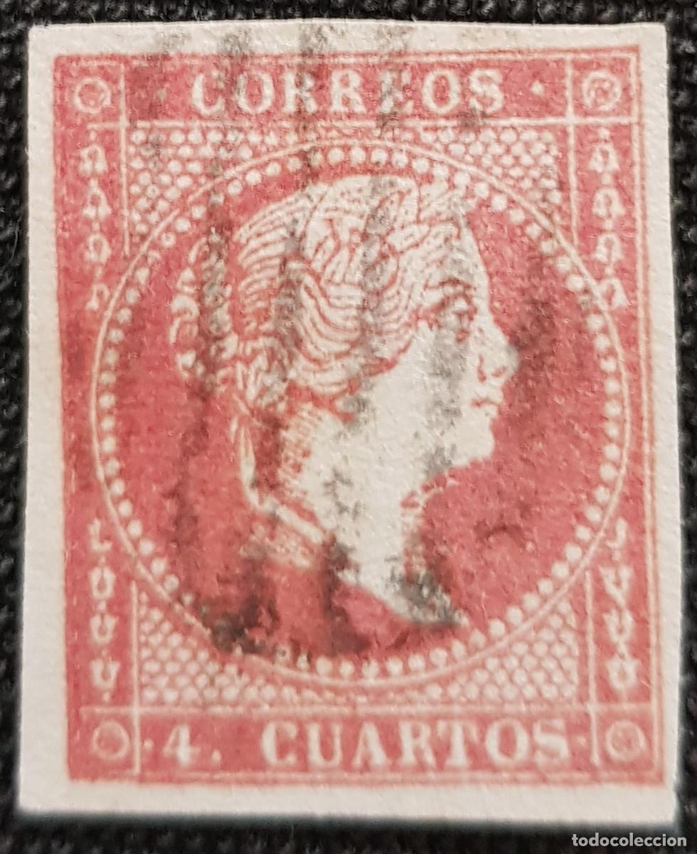 Sellos: Espa&ntilde;a 1855 Isabel II - Foto 1