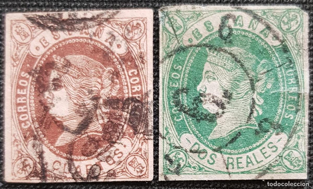 Sellos: Espa&ntilde;a 1862 Isabel II - Foto 1