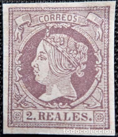 Sellos: Espa&ntilde;a 1860- 1861 Isabel II - Foto 1