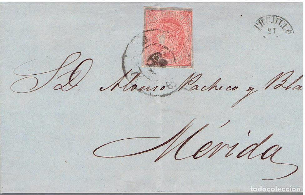 Sellos: FA8523. HISTORIA POSTAL. 1864. Trujillo a Merida - Foto 1
