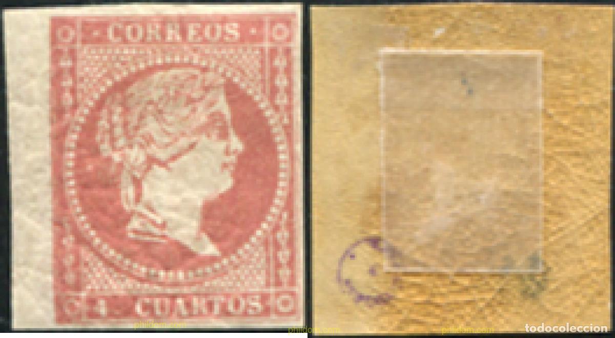 Sellos: 729656 HINGED ESPA&Ntilde;A 1856 ISABEL II - Foto 1