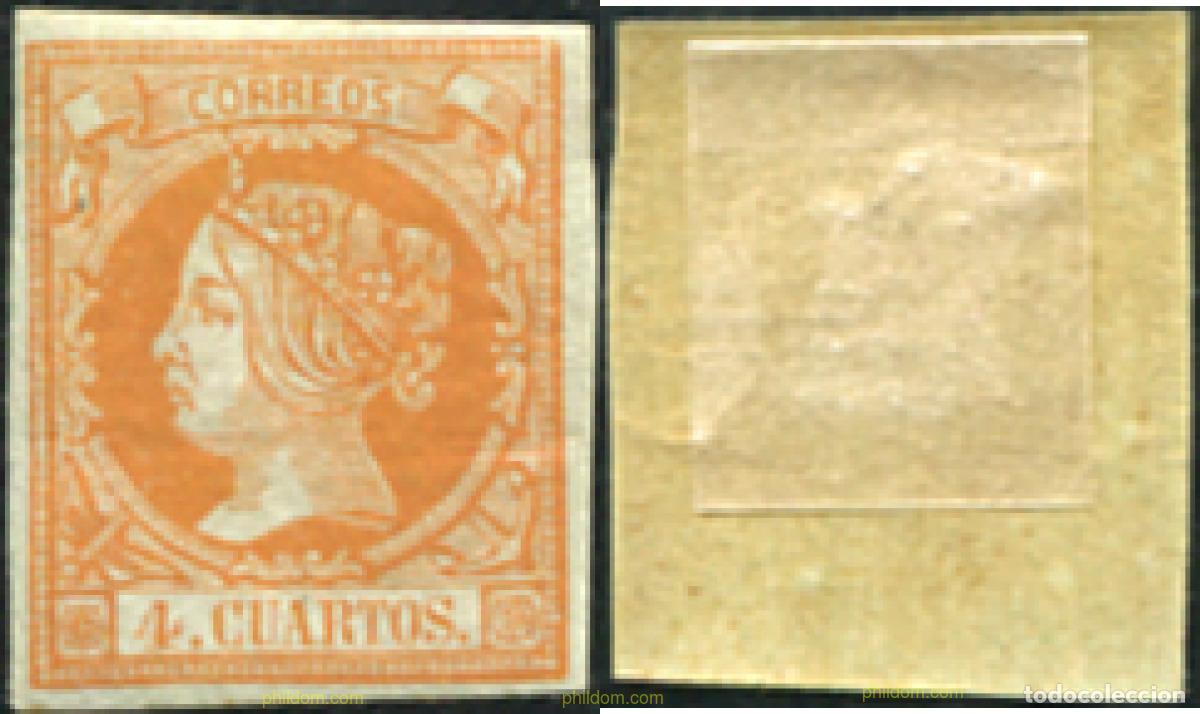 Sellos: 729659 HINGED ESPA&Ntilde;A 1860 ISABEL II - Foto 1