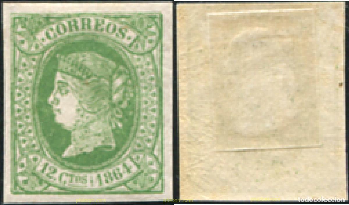 Sellos: 729830 HINGED ESPA&Ntilde;A 1864 ISABEL II - Foto 1
