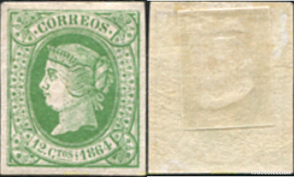 Sellos: 729831 HINGED ESPA&Ntilde;A 1864 ISABEL II - Foto 1
