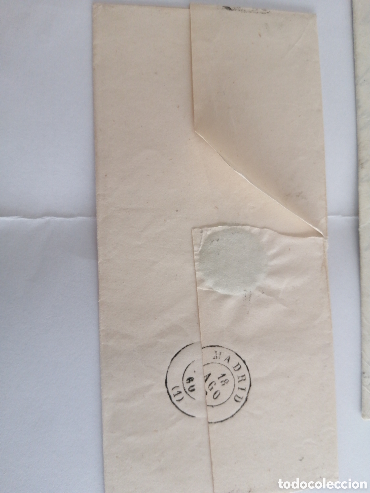 Sellos: 2 CARTAS 4 CUARTOS ISABEL II - Foto 4