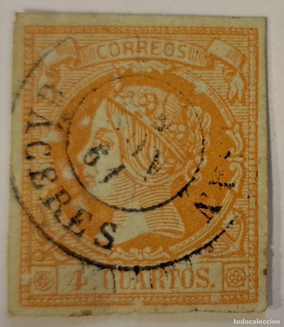 Sellos: Sello Isabel II, 4 cuartos, 1860 - Foto 2