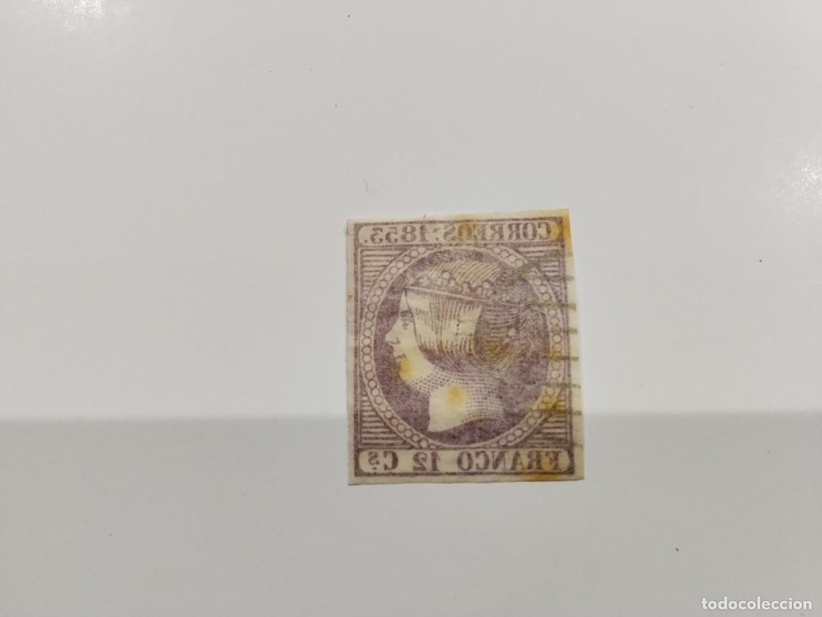 Sellos: ESPA&Ntilde;A - 1852 - ISABEL II - EDIFIL 18 . - Foto 2