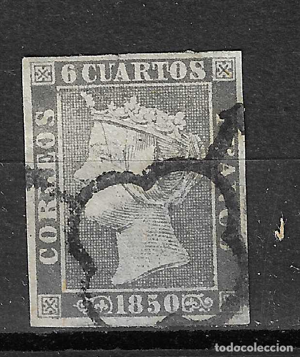 Sellos: 1850 ISABEL II EDIFIL 1A&ordm; USADO - Foto 1