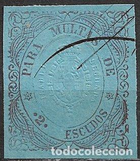 Sellos: Espa&ntilde;a Fiscales, MULTAS, 2 Escudos (o) - Foto 1