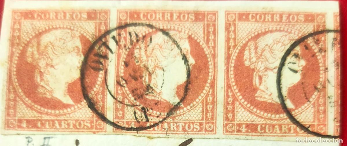 Sellos: EDIFIL 48 USAD. 4 CU ISABEL II. - Foto 2