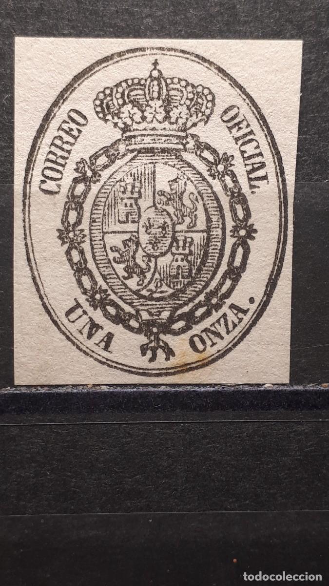Sellos: ESPA&Ntilde;A . (*)/*. A&Ntilde;O 1855. Edifil 36 - Foto 1
