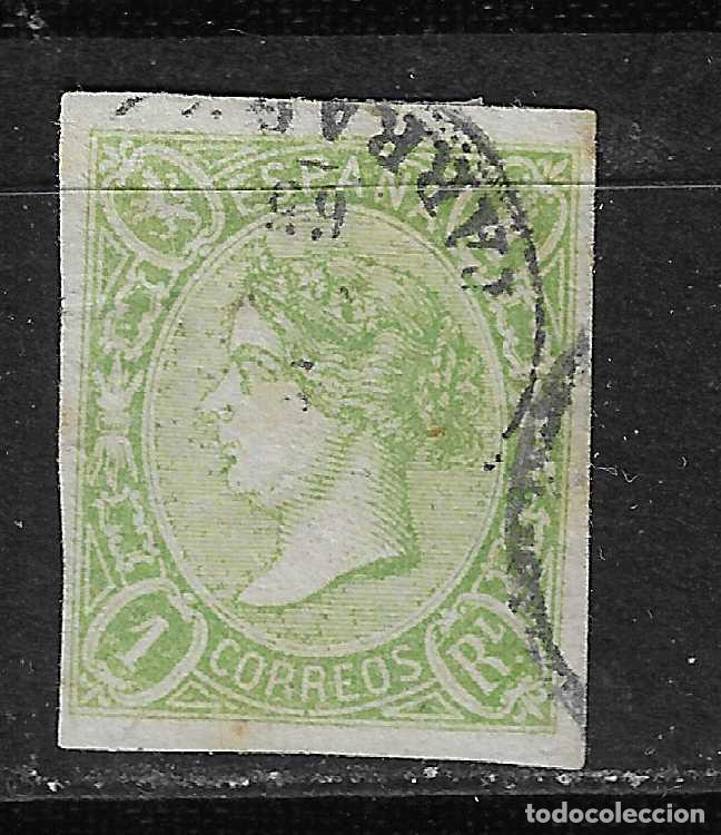 Sellos: 1865 ISABEL II EDIFIL 72&ordm; USADO - Foto 1
