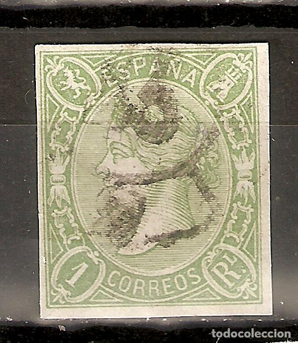 Sellos: 1865 ISABEL II EDIFIL 72&ordm; USADO - Foto 1
