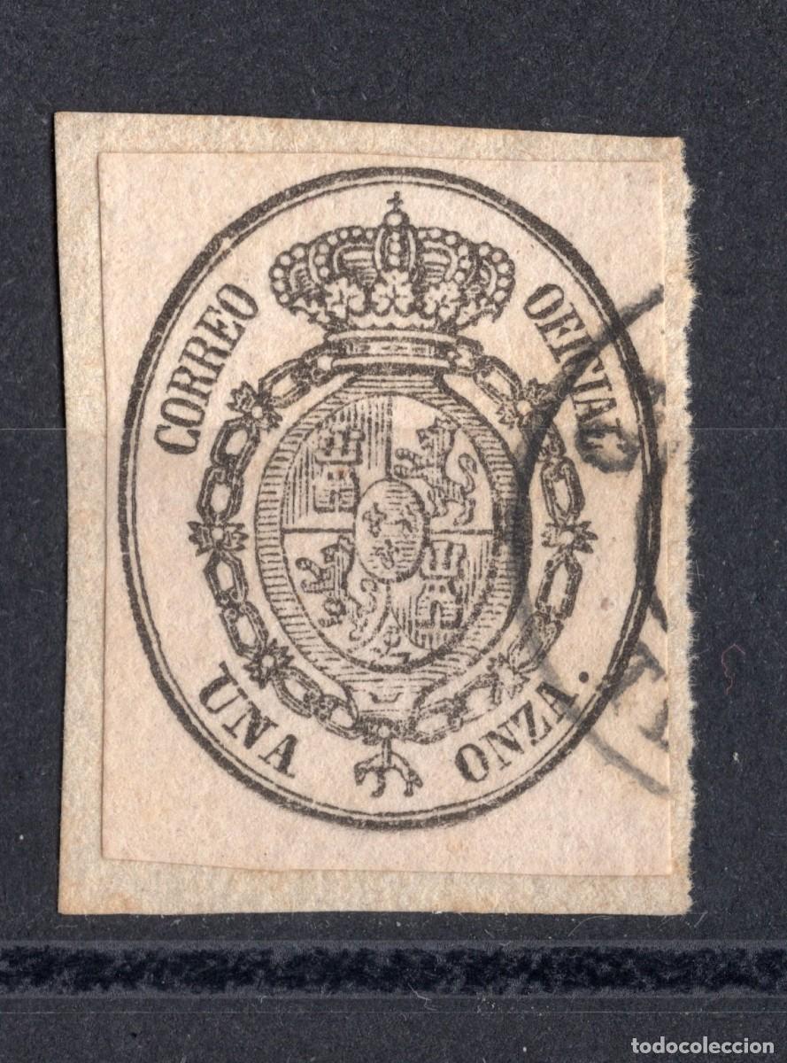 Sellos: 1855 - Escudo de Espa&ntilde;a. Edifil 36 - Foto 1