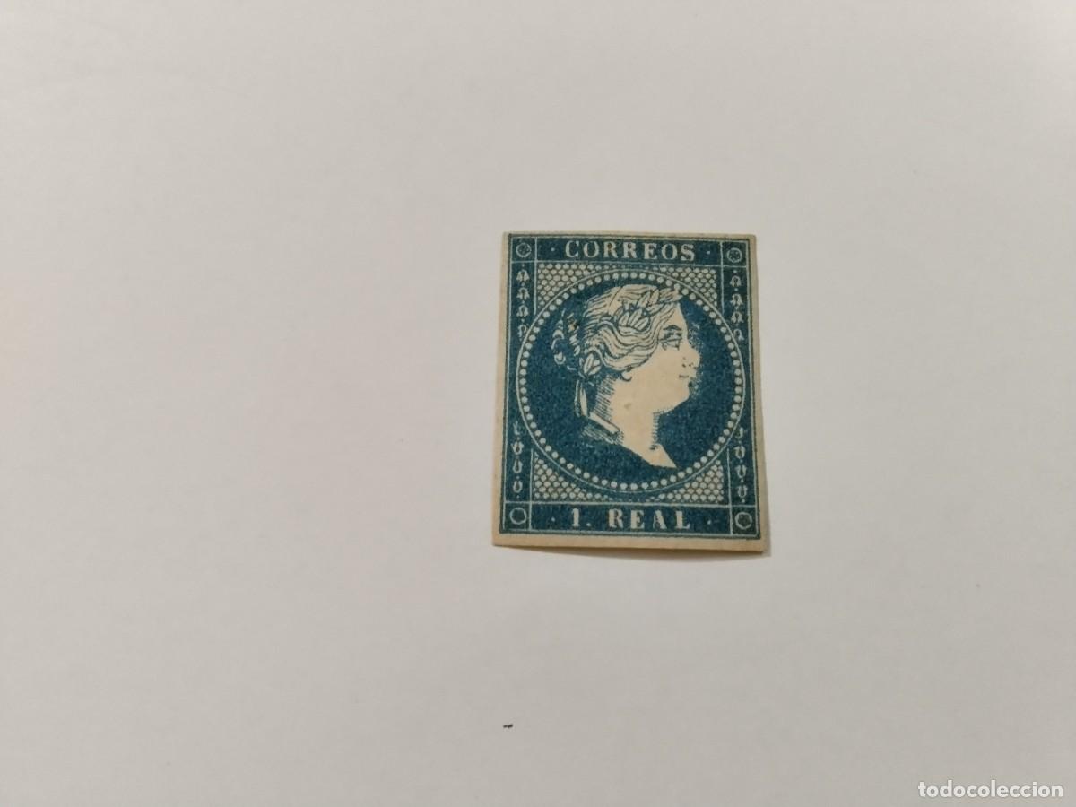 Sellos: ESPAÑA - 1855 - ISABEL II - EDIFIL 49 - MH* - NUEVO