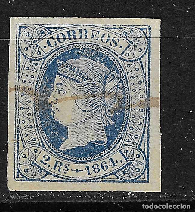 Sellos: 1864 ISABEL II EDIFIL 68&ordm; USADO - Foto 1
