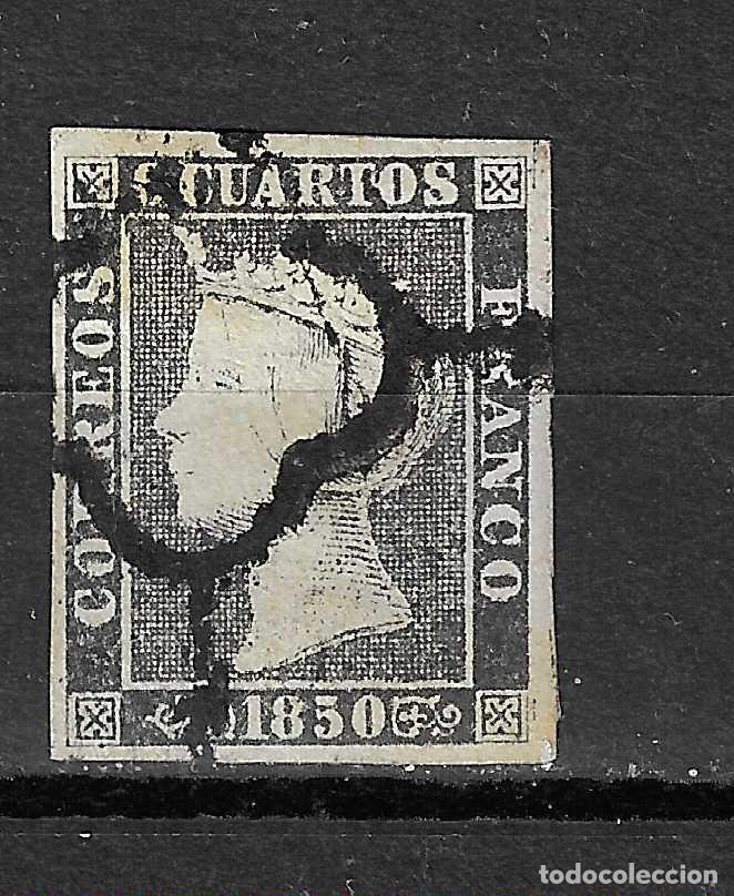 Sellos: 1850 ISABEL II EDIFIL 1A&ordm; USADO - Foto 1
