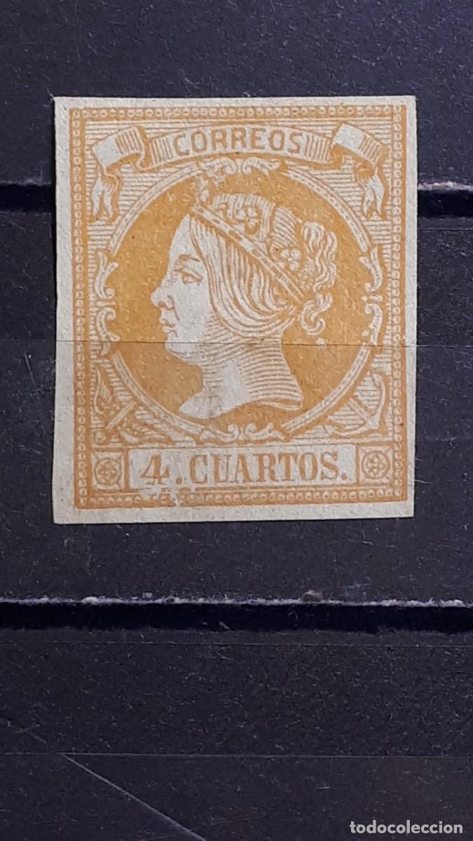 Sellos: ESPA&Ntilde;A . (*). A&Ntilde;O 1855. Edifil 52 - Foto 1