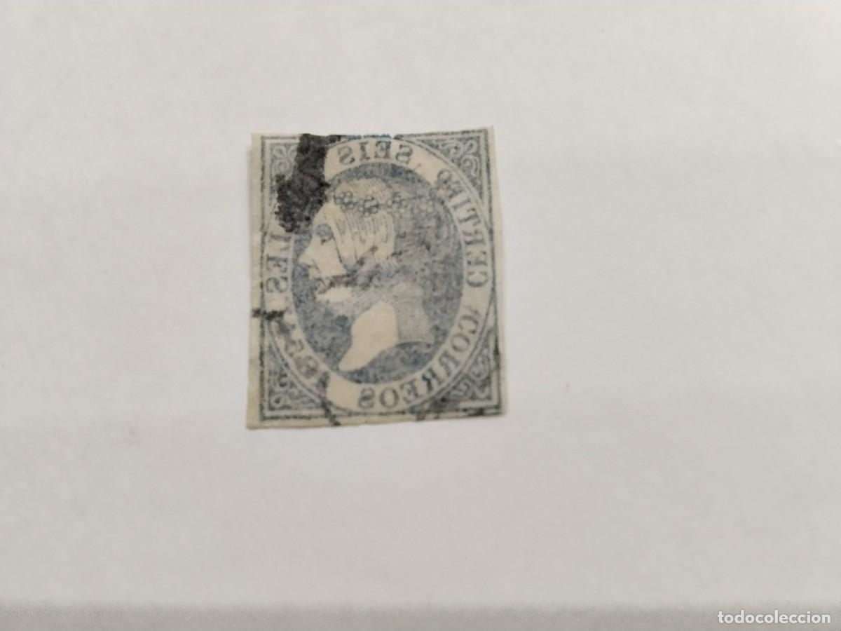 Sellos: ESPA&Ntilde;A -1851 - ISABEL II - EDIFIL 10. - Foto 2