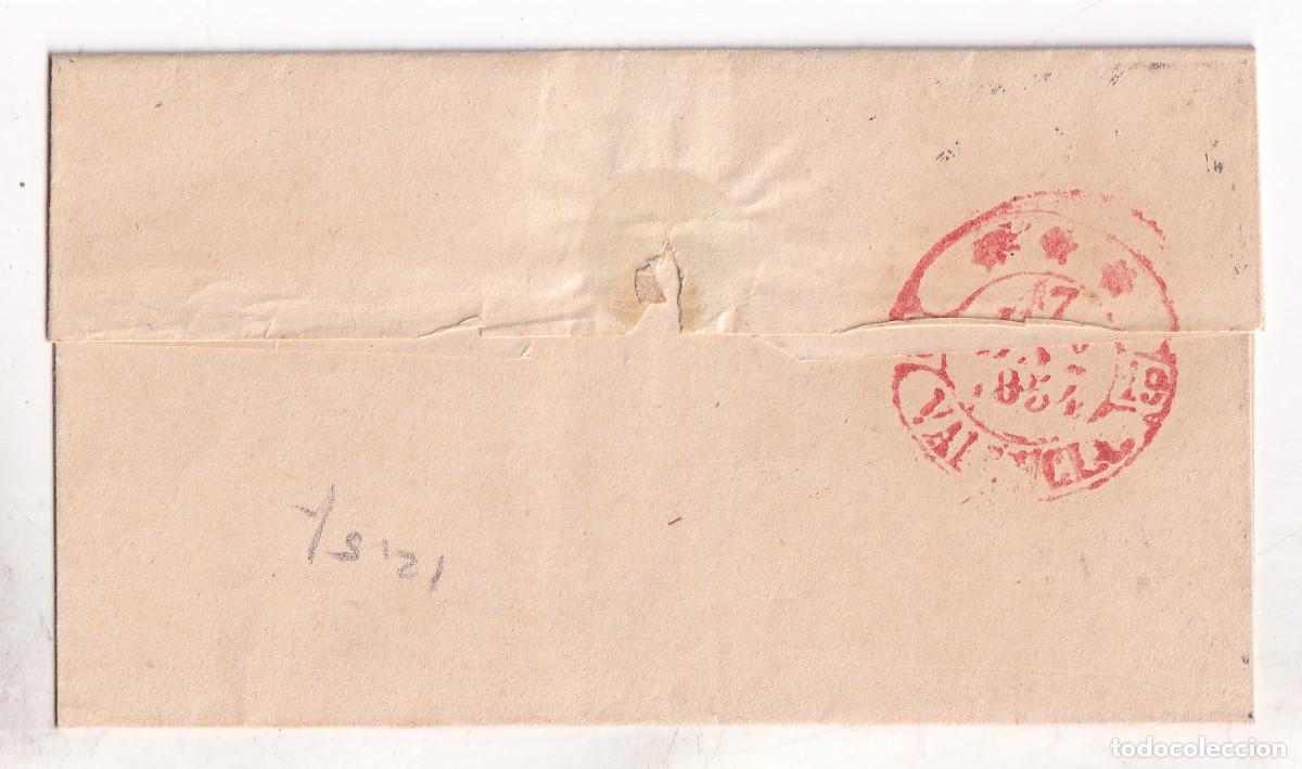Sellos: ENVUELTA. CULLERA A VALENCIA. 1854 - Foto 2