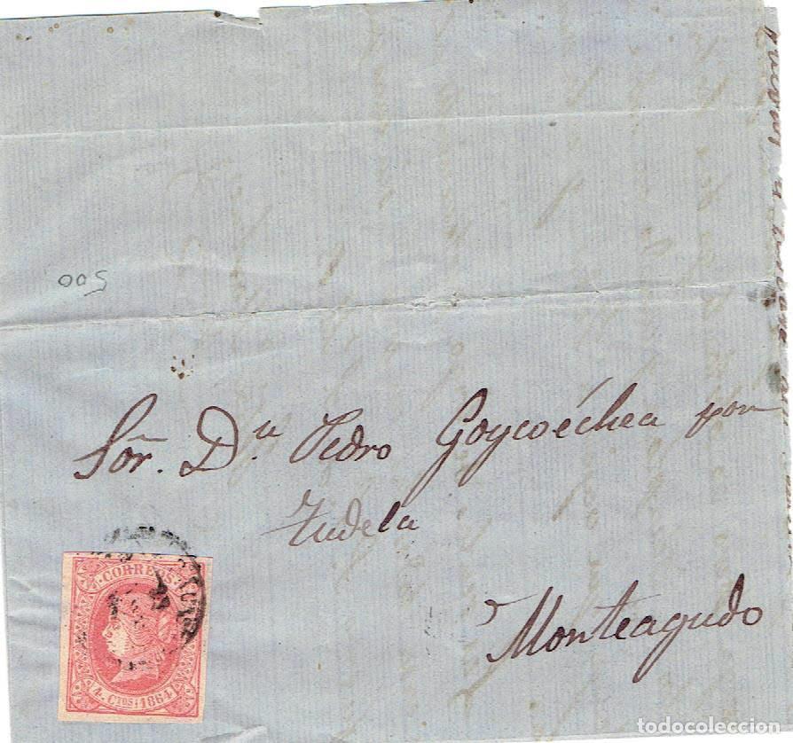 Sellos: FA7579. HISTORIA POSTAL. 1864, correo remitido a Monteagudo - Foto 1