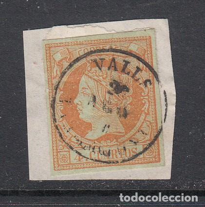 Sellos: ISABEL II N&Uacute;M. 52 CON MATASELLOS DE VALLS - Foto 1
