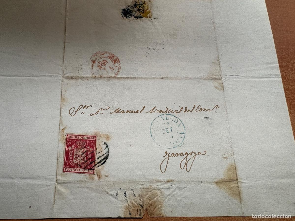 Sellos: Envuelta IGUALADA 1854 a Barcelona - Foto 2