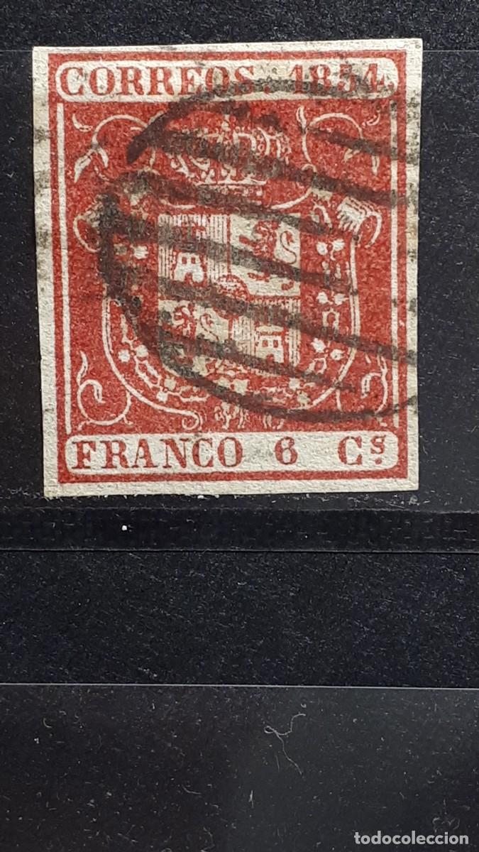 Sellos: ESPA&Ntilde;A. A&Ntilde;O 1854. &deg;. EDIFIL 24 - Foto 1
