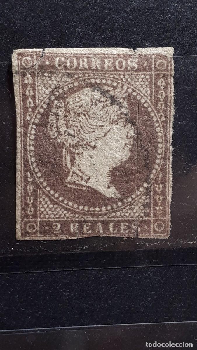 Sellos: ESPA&Ntilde;A. A&Ntilde;O 1855. &deg;. EDIFIL 46 - Foto 1