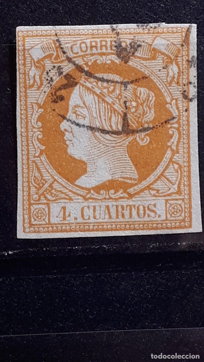 Sellos: ESPA&Ntilde;A. A&Ntilde;O 1860. &deg;. EDIFIL 52 - Foto 1