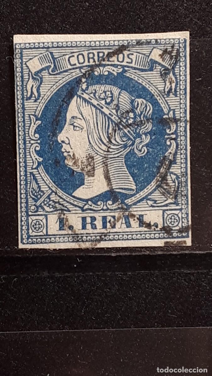 Sellos: ESPA&Ntilde;A. A&Ntilde;O 1860-1. &deg;. EDIFIL 55 - Foto 1