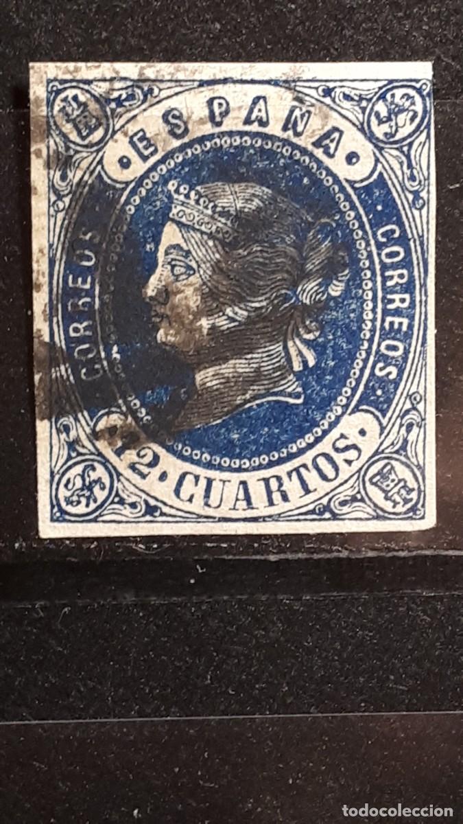 Sellos: ESPA&Ntilde;A. A&Ntilde;O 1862. &deg;. EDIFIL 59 - Foto 1