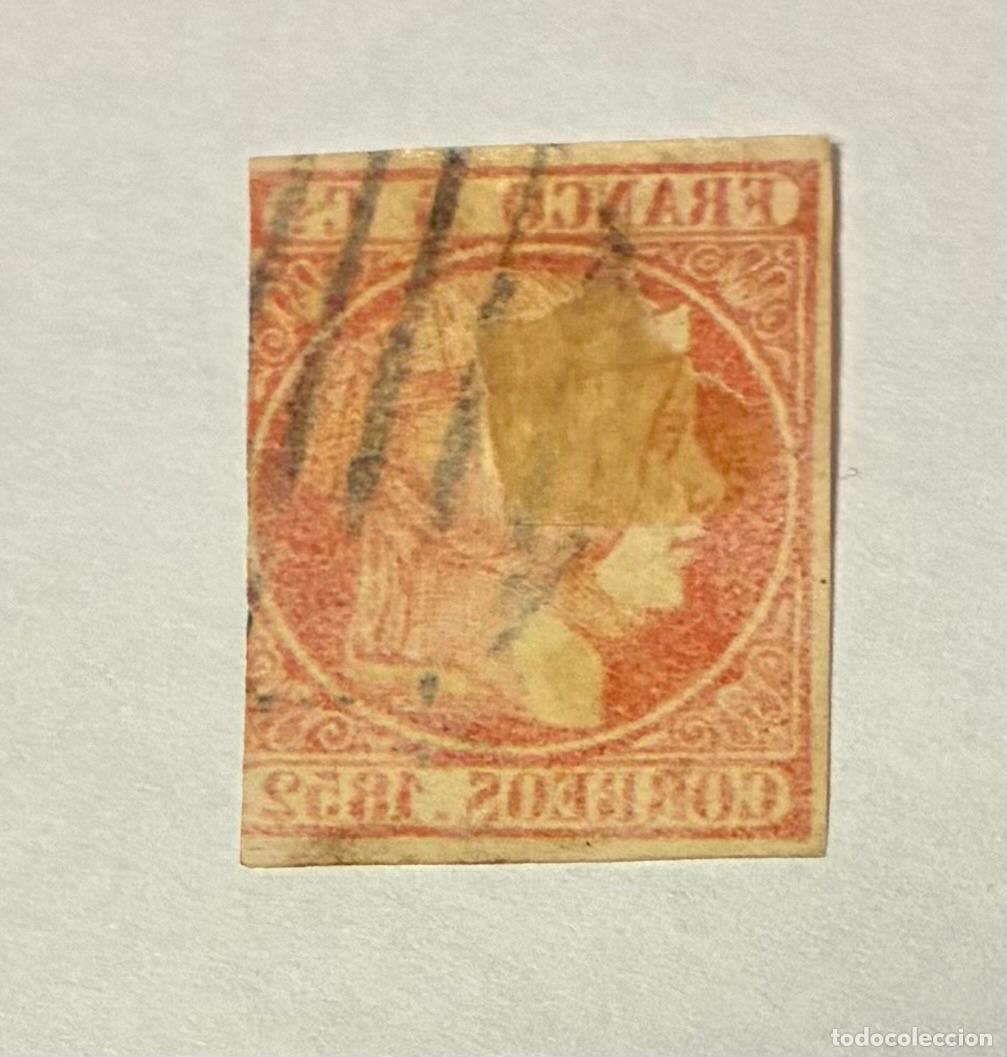 Sellos: SELLO ESPA&Ntilde;A 1852 ISABEL II - Foto 2