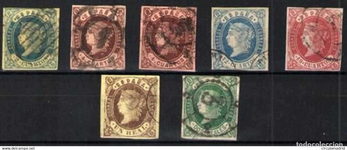 Sellos: Espa&ntilde;a n&ordm; 57/62. A&ntilde;o 1862 - Foto 1