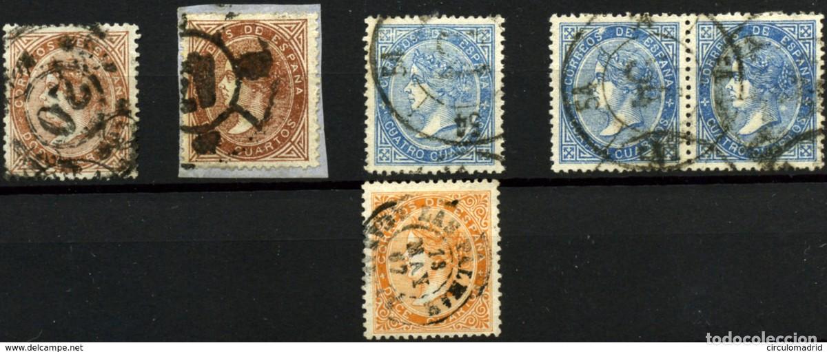 Sellos: Espa&ntilde;a n&ordm; 87/89. A&ntilde;o 1867 - Foto 1
