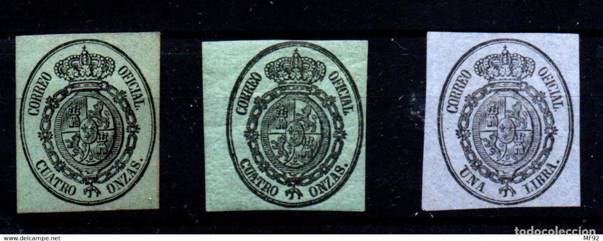 Sellos: Espa&ntilde;a n&ordm; 37/38 A&ntilde;o 1855 - Foto 1
