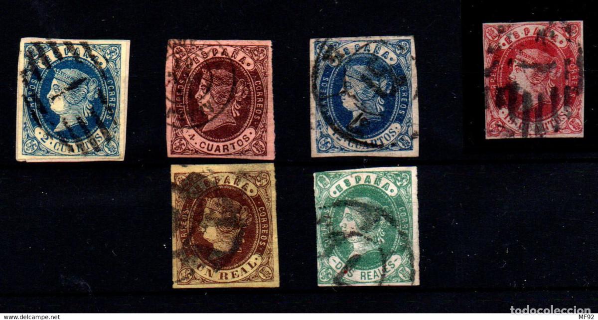Sellos: Espa&ntilde;a n&ordm; 57/62. A&ntilde;o 1862 - Foto 1