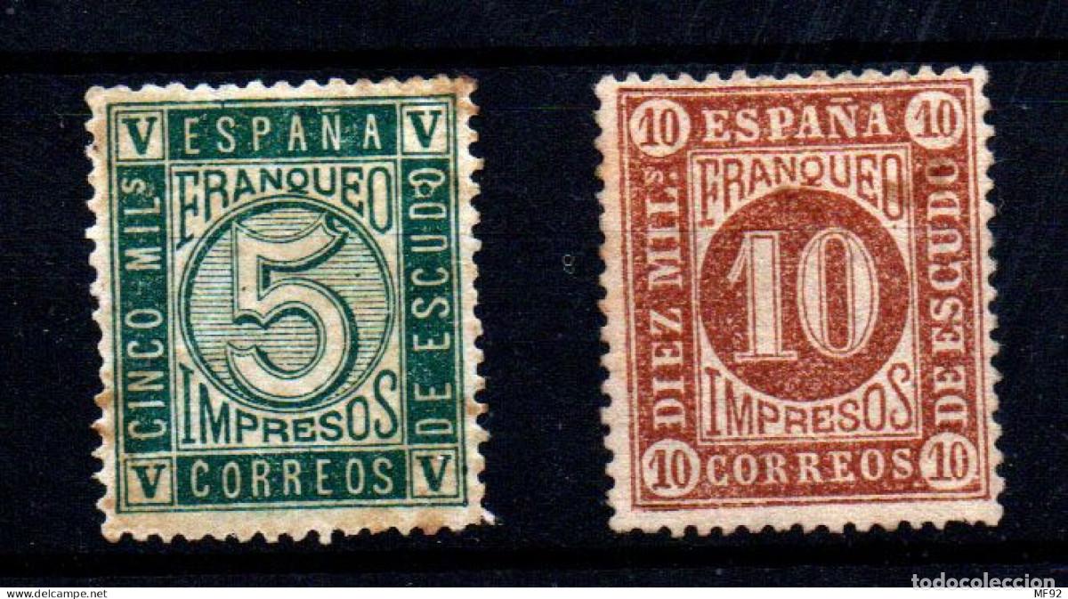Sellos: Espa&ntilde;a n&ordm; 93/94. A&ntilde;o 1867 - Foto 1