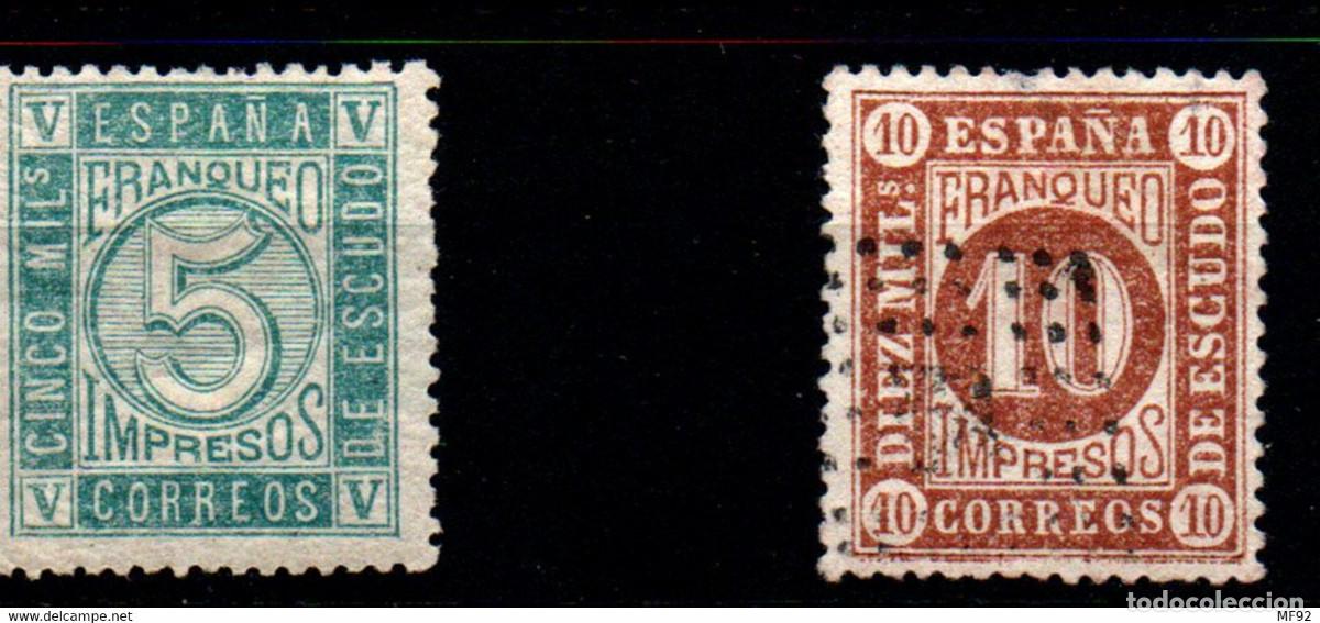 Sellos: Espa&ntilde;a n&ordm; 93, 94. A&ntilde;o 1867 - Foto 1