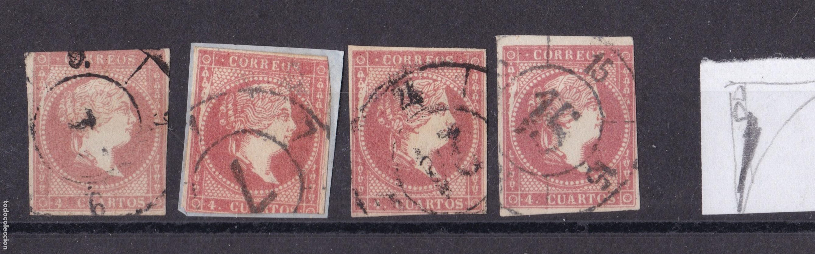 Sellos: SS43-Cl&aacute;sicos Edifil 48 x 4 Sellos VARIEDAD CLICH&Eacute;