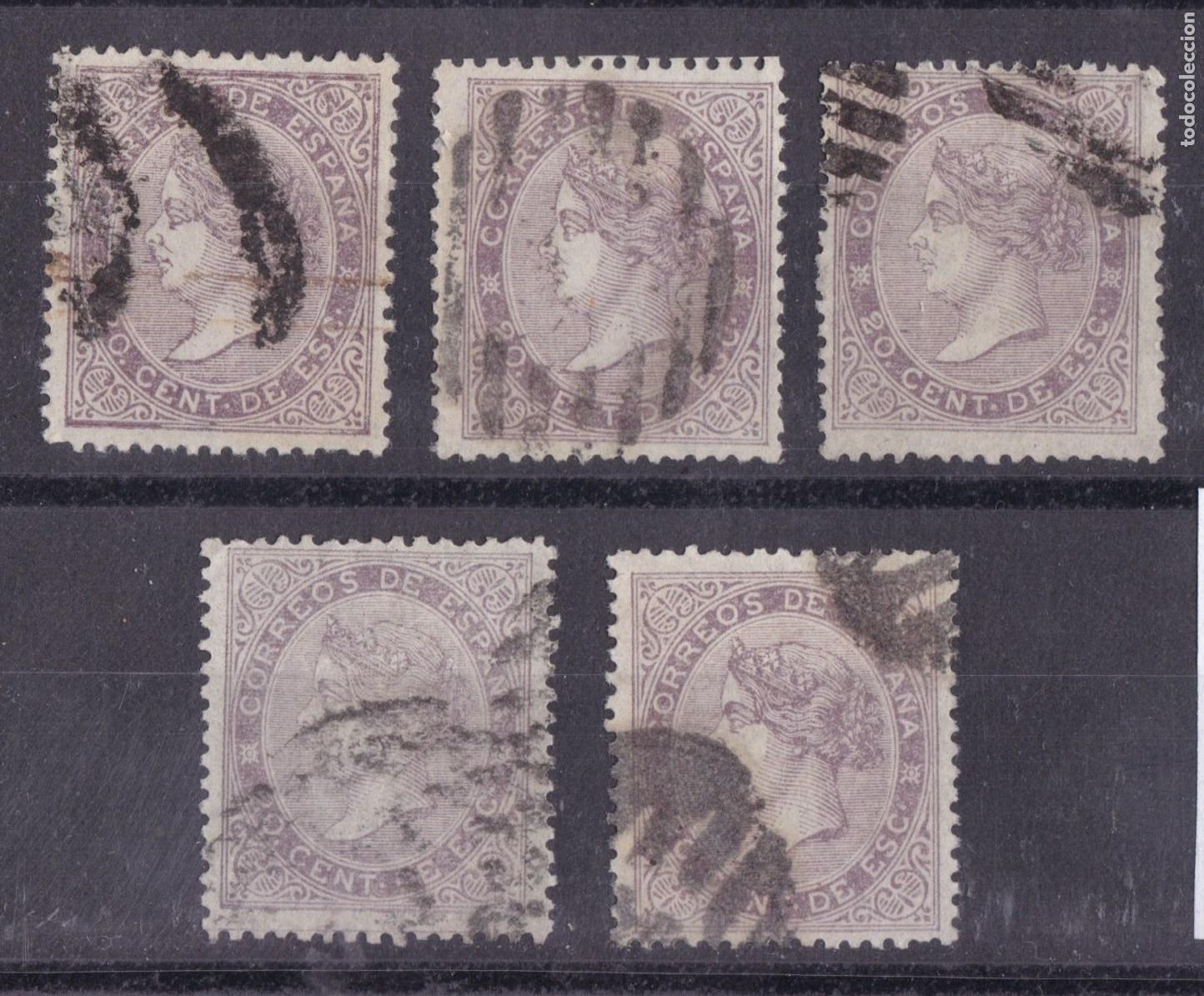 Sellos: SS45- Cl&aacute;sicos Edifil 92 x 5 Sellos . Bien CENTRADOS. Sin Defectos + 80 euros