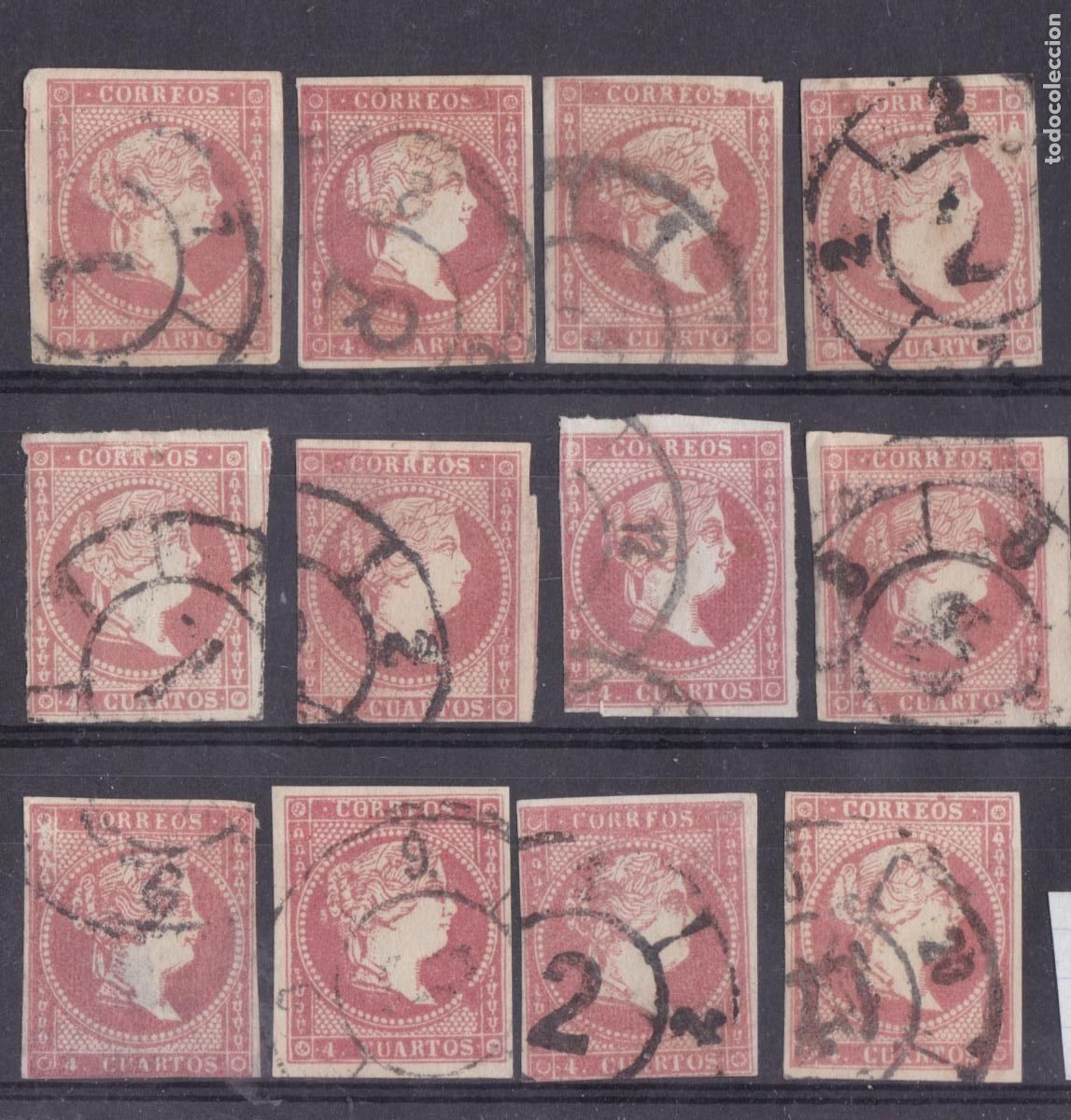 Sellos: SS45- Clasicos Edifil 48 x 12 Sellos VARIEDADES DEFECTOS IMPRESION